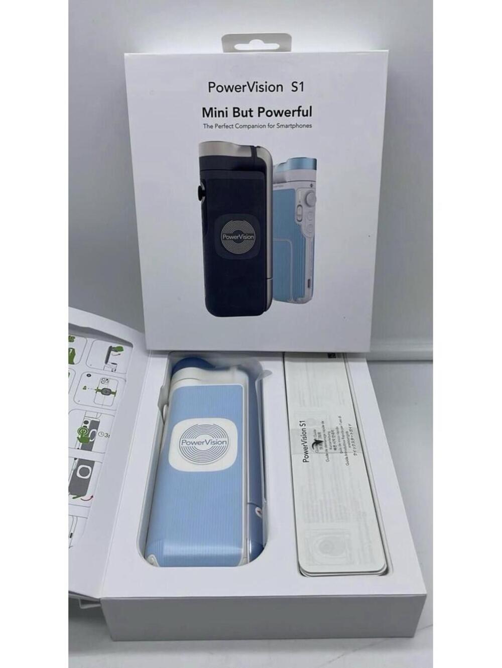 PowerVision S1 PVS10 3-Axis Gimbal Explorer Kit (Blue) For Smartphone. NIB